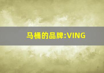 马桶的品牌:VING