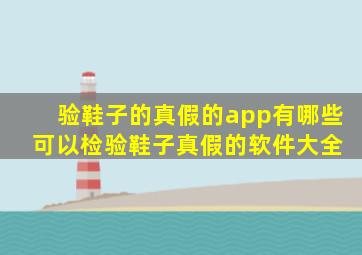 验鞋子的真假的app有哪些 可以检验鞋子真假的软件大全