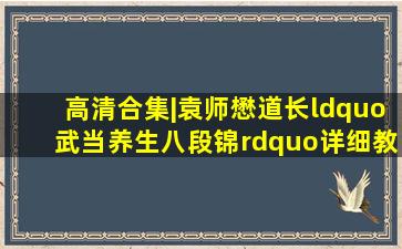 高清合集|袁师懋道长“武当养生八段锦”详细教学(合集版)