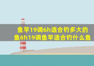 鱼竿19调6h适合钓多大的鱼(6h19调鱼竿适合钓什么鱼)