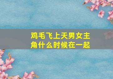 鸡毛飞上天男女主角什么时候在一起