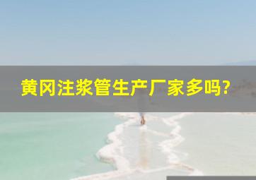 黄冈注浆管生产厂家多吗?