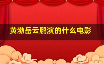 黄渤岳云鹏演的什么电影