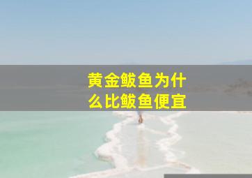 黄金鲅鱼为什么比鲅鱼便宜