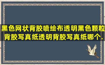 黑色网状背胶喷绘布,透明黑色颗粒背胶写真纸,透明背胶写真纸哪个...