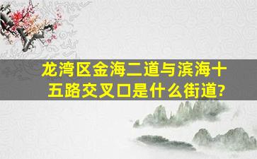 龙湾区金海二道与滨海十五路交叉口是什么街道?